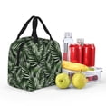 thumbnail image 4 of Yiaed Tropical Palm Leaves1 Print Insulated Lunch Bag Reusable Cute Tote Lunch Box, Leakproof Cooler Lunch Bags for Work Office Travel School Picnic, 4 of 5
