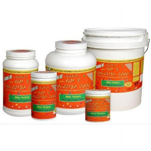 Microbe Lift Legacy Koi Goldfish Food Mini Pellets - 17 lbs