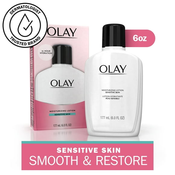 Olay Moisturizing Face Lotion for Sensitive Skin, 6.0 fl oz
