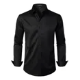 thumbnail image 1 of Camisa De Vestir Elástica Formal De Manga Larga Para Hombre, 1 of 7
