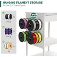 thumbnail image 5 of 3D Printer Stand Table with Filament Storage, Foldable & Mobile 3D Printer Workstation Desk Cart with Filament Spool Holder, 3D Printer accessories for 3D Printing Studio, Home Office Workshop, 5 of 8