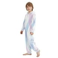 thumbnail image 7 of Soft Big Kids Onesie Pajamas Cozy Loose-Fit Jumpsuits for kids with Pockets for Christmas Lounge & Play Pastel Pink and Blue Plaid, 7 of 7