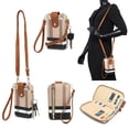 thumbnail image 4 of XB Women Leather Crossbody Wallet Cell Phone Purse Plaid Shoulder Handbag Clutch wristlet Wallets, 4 of 8