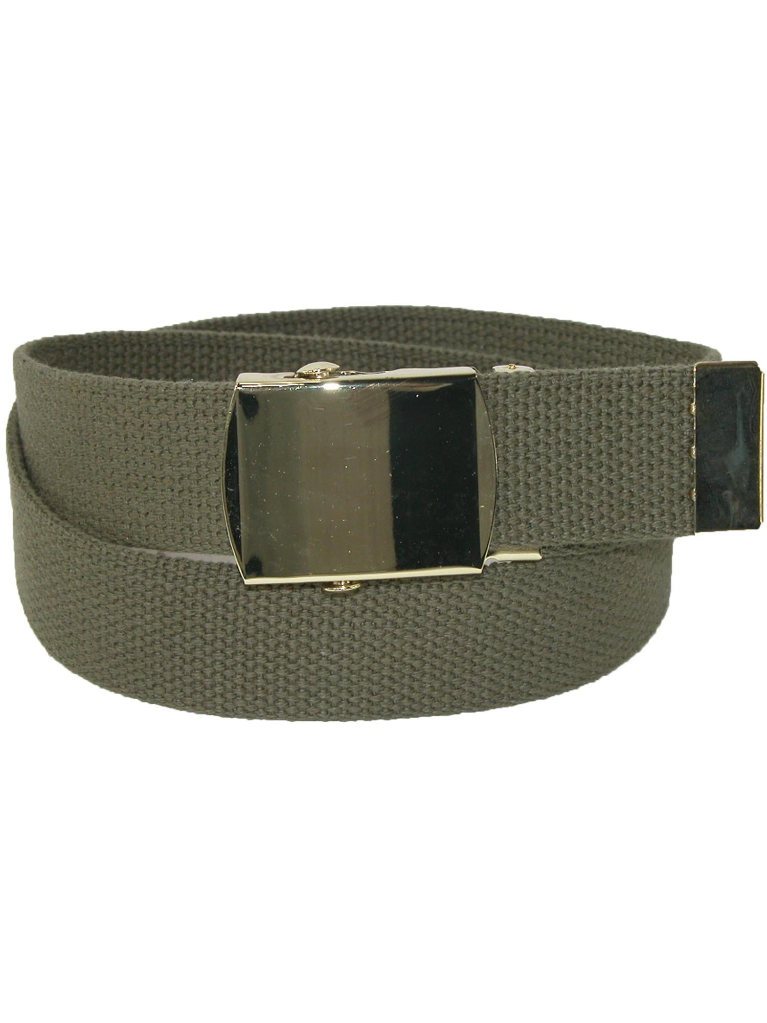 CTM® Cotton Adjustable Belt with Brass Buckle (Men's Big & Tall