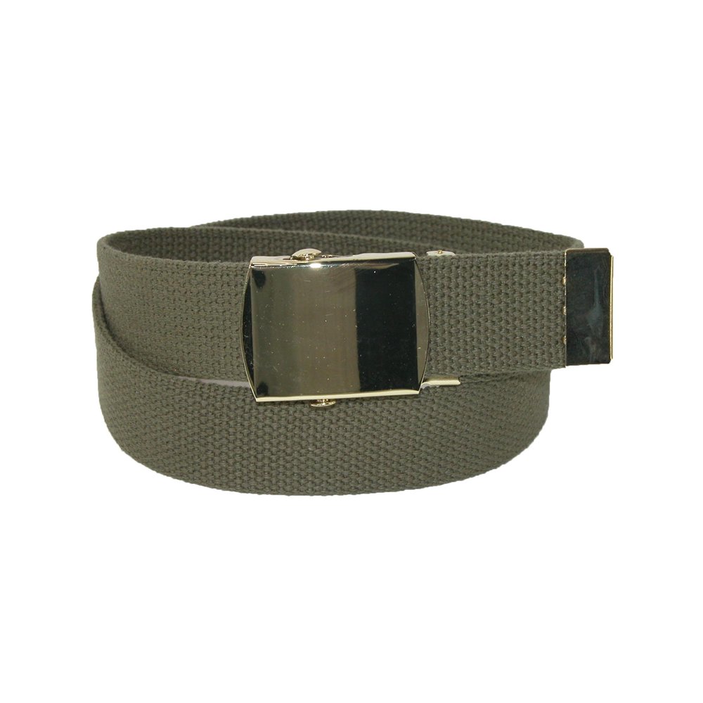 CTM CTM® Cotton Adjustable Belt with Brass Buckle (Men's Big & Tall