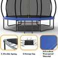 thumbnail image 5 of 12FT Recreational Kids Trampoline with Safety Enclosure Net & Ladder, Outdoor Recreational Trampolines, 5 of 5