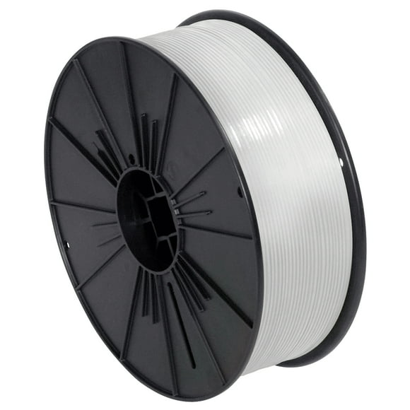 Aviditi White Plastic Twist Tie Spool, 7000' Long for Custom Length Ties, Use to Seal Bread, Gift, and Treat Bags or for Bundling Cables and Wires (1 Roll)
