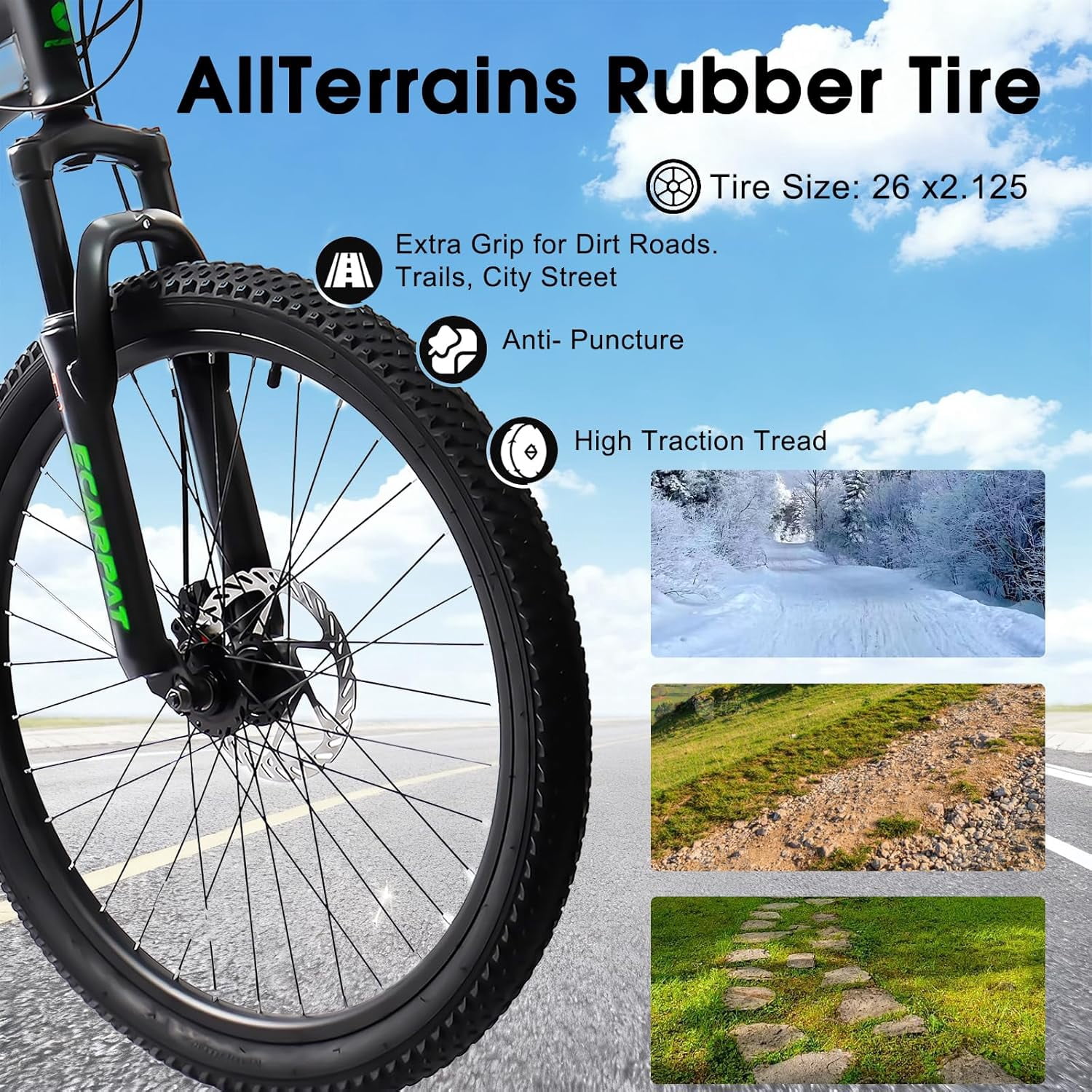 Ambifirner Mountain Bike 24 Inch Wheels, 21-Speed Full Suspension Mens Womens Trail Commuter City Mountain Bike, High Carbon Steel Frame Disc Brakes Grip Shifter