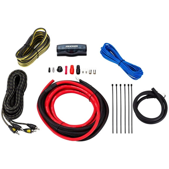Kicker 47VK6 6AWG Complete Amplifier Wiring Kit with 2-Channel Interconnects