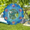 thumbnail image 2 of Peacock Rotating Wind Chimes For Outside Metal Hanging Decorations Gift Colorful Wind For Home Tree Ornaments, 2 of 3