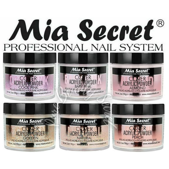 Mia Secret COVER (Baby Pink/Cool Pink/Natural/Peach/Almond/Golden) - 2 oz; 6pc