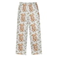 thumbnail image 2 of Wobogo Teddy Bear Daisy Long Pajama Pants Bottoms Soft Sleepwear with Pockets, 2 of 9