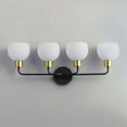 thumbnail image 4 of Coraline 4 - Light Bronze Rupert Bronze Dark Brown Modern / Transitional Incandescent Glass And Steel Wall Sconce, 4 of 5