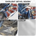 thumbnail image 2 of joogoo Boy Swim Trunks Motorcycle America Flag Bathing Beach Board Shorts 2T, 2 of 8