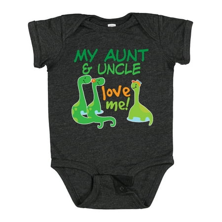 

Inktastic My Aunt and Uncle Love Me Dinosaur Gift Baby Boy Bodysuit