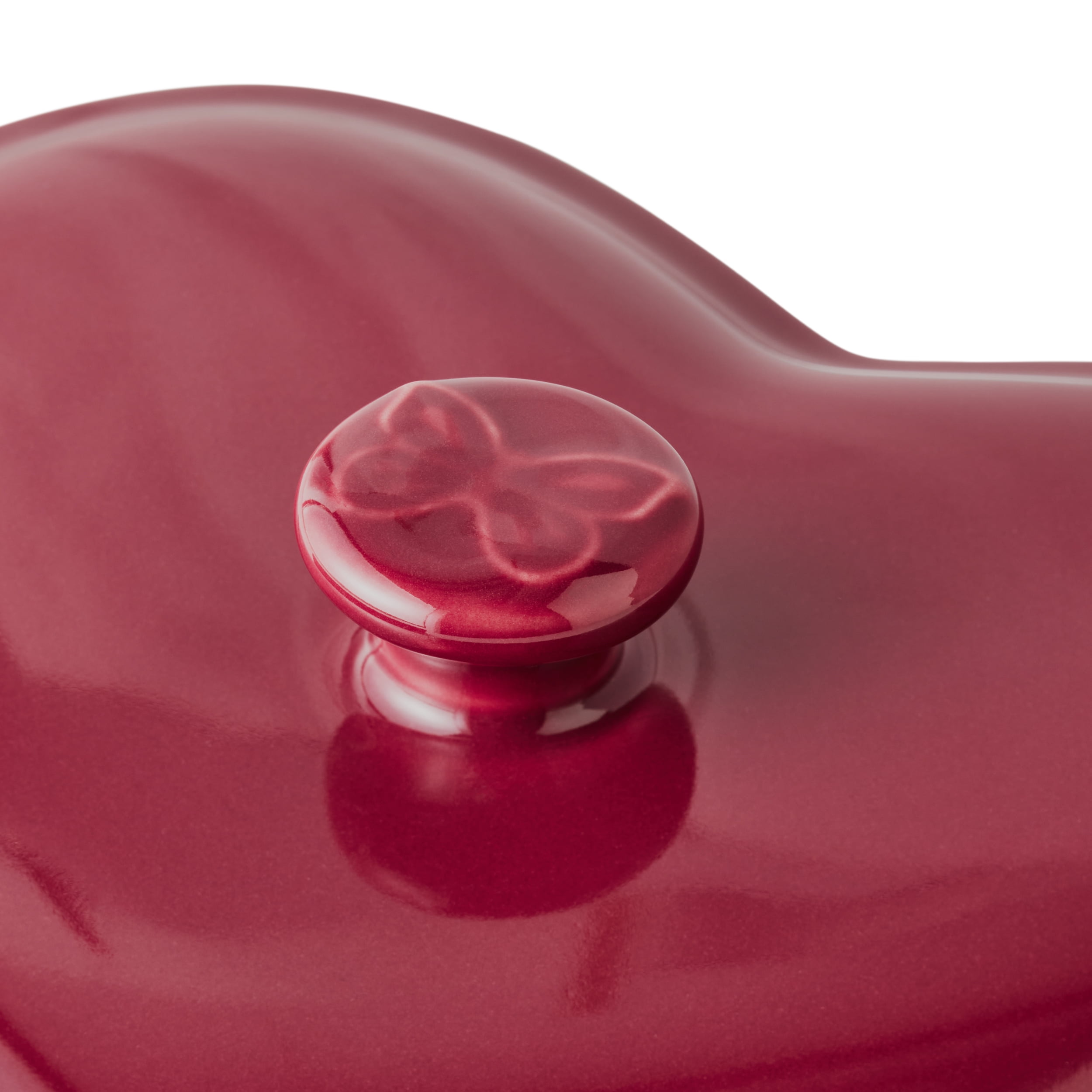 The Pioneer Woman Mini Heart-Shaped Ceramic Baking Dishes with Lids, Merlot, Set of 3, 6.45 in