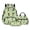 Cute Dogs Paw Soccer Ball, variant on Xixirimido Forest Camouflage Print 17" Backpack with Lunch Box & Pencil Case Boys Girls Large Capacity School Bag 3Pcs Elementary Kids Backpack Set Back to School Supplies