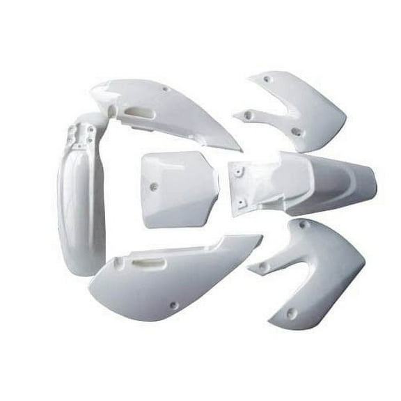 Lumix GC White Plastic Fairing Fender Kit For Suzuki DRZ110 ( 2002 - 2005 ) RM65 ( 2003 - 2005 ) Dirt BIkes