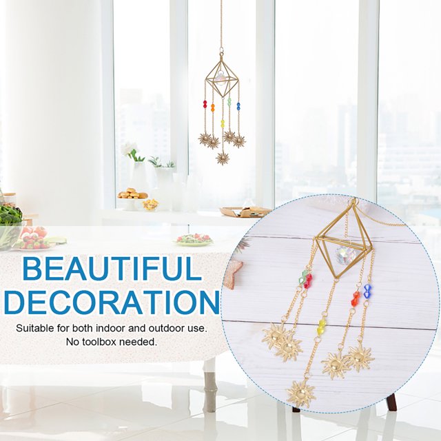 Atrapasueños con adornos de cristal para jardín colgante para ventana decoración Likrtyny de la habitación del hogar joyería colgante