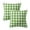 Green, variant on Phantoscope 18" x 18" Modern, Contemporary, Transitional Black Plaid Polyester Throw Pillow , ( 2 Count)