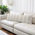 thumbnail image 2 of Beige Flower Branch Body Pillow Cover 20 x 54 Inch Decorative Pillow Cover Spring Summer Farmhouse Botanical Lumbar Pillowcase Seasonal Rectangle Cushion Case for Couch Sofa Bed Living Room, 2 of 9