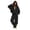 Dark Gray, variant on Tqcoqu Women's Oversized Zip Up Hoodie Tracksuit Set, Long Sleeve Hooded Jacket & Elastic Waist Pocket Wide Leg Pants Casual 2 Piece Outfit
