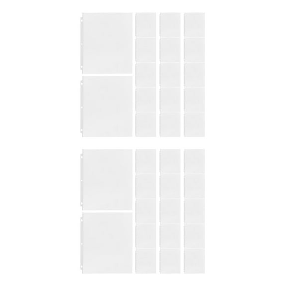 WHAMVOX Raindrops 100 pcs Sheet Protectors for Binder A4 Size Plastic Sleeves Page Protectors File Holders Paper Protectors Sheet Sleeves