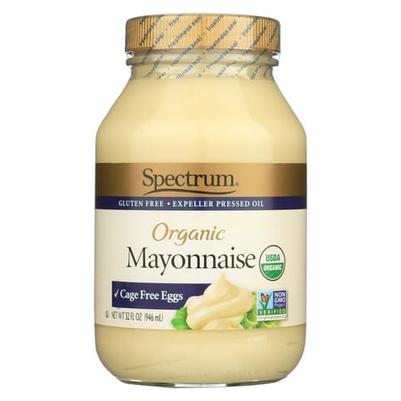 Spectrum Naturals Organic Mayonnaise with Cage Free Eggs - Case of 12 - 32 oz