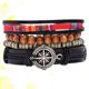 thumbnail image 4 of pulsera tejida de cuero, brazalete ajustable, decoración de muñeca, estilo hip-hop, cadena de mano, 4 of 4