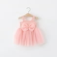 thumbnail image 2 of Moocorvic Baby Girl Flower Dress Summer Tulle Princess Wedding Birthday Party Dresses for Infant Girls 3-4 Years,Pink, 2 of 8