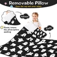 thumbnail image 3 of Black Halloween Ghosts with Boo Toddler Nap Mats for Kids Preschool,59"x22" Sleeping Mat Bag or Kids,Toddler Sleeping Bag,Toddler Nap Mat or Daycare, 3 of 6