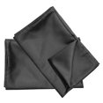 thumbnail image 6 of Unique Bargains Silky Satin Pillow Cases Covers Set of 2 Black Queen, 6 of 8