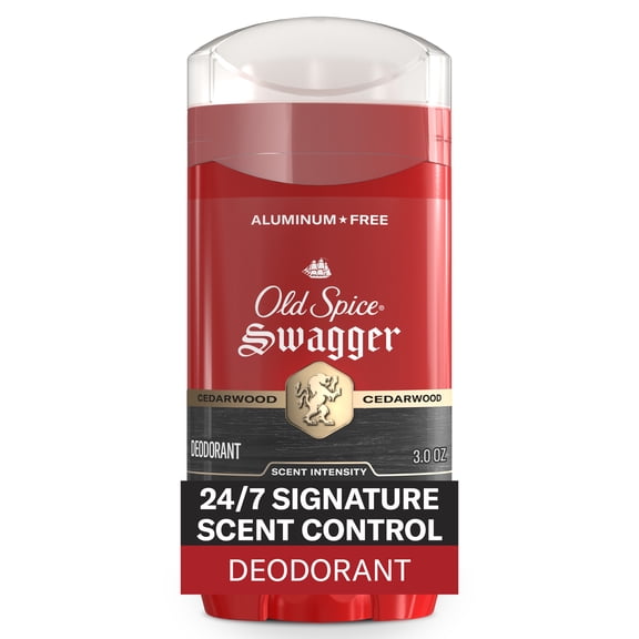 Old Spice Aluminum Free Deodorant for Men, Invisible Solid Stick, Swagger, 3.0 oz
