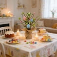 thumbnail image 4 of Mini Easter Egg Tree Decor - Tabletop Tree Statue with Ornament Eggs, Easter Party & Wedding Centerpiece, Spring Summer Home Decoration Gift, 4 of 4
