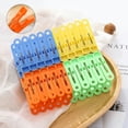 thumbnail image 3 of Pinzas de plástico para ropa, paquete de 60 pinzas para toallas de colores, pinzas para ropa pequeñas, pinzas para perchas, pinzas para secar ropa de 4 colores para viajes al aire libre en la cocina, 3 of 5