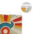 thumbnail image 5 of Yayeee Shower Curtain with Hooks 72"x72" Waterproof Fabric Bathroom Hanging Decor, Colorful Circles, 5 of 5