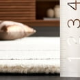 thumbnail image 4 of SAFAVIEH Ebony Glen Geometric Area Rug, Ivory/Dark Brown, 6' x 6' Round, 4 of 10