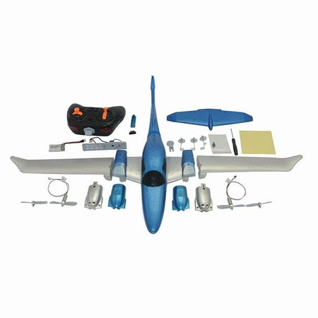 Akoyovwerve GD006 2.4G 3CH RC Airplane DIY Fixed Wing Plane Outdoor Toys with Remote (Best 3d Rc Plane)