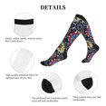 thumbnail image 5 of Pofeuu Colorful Compasses Print Compression Socks for Women & Men Circulation - Best Support for Nurses,Running,Athletic,Sports, 5 of 7