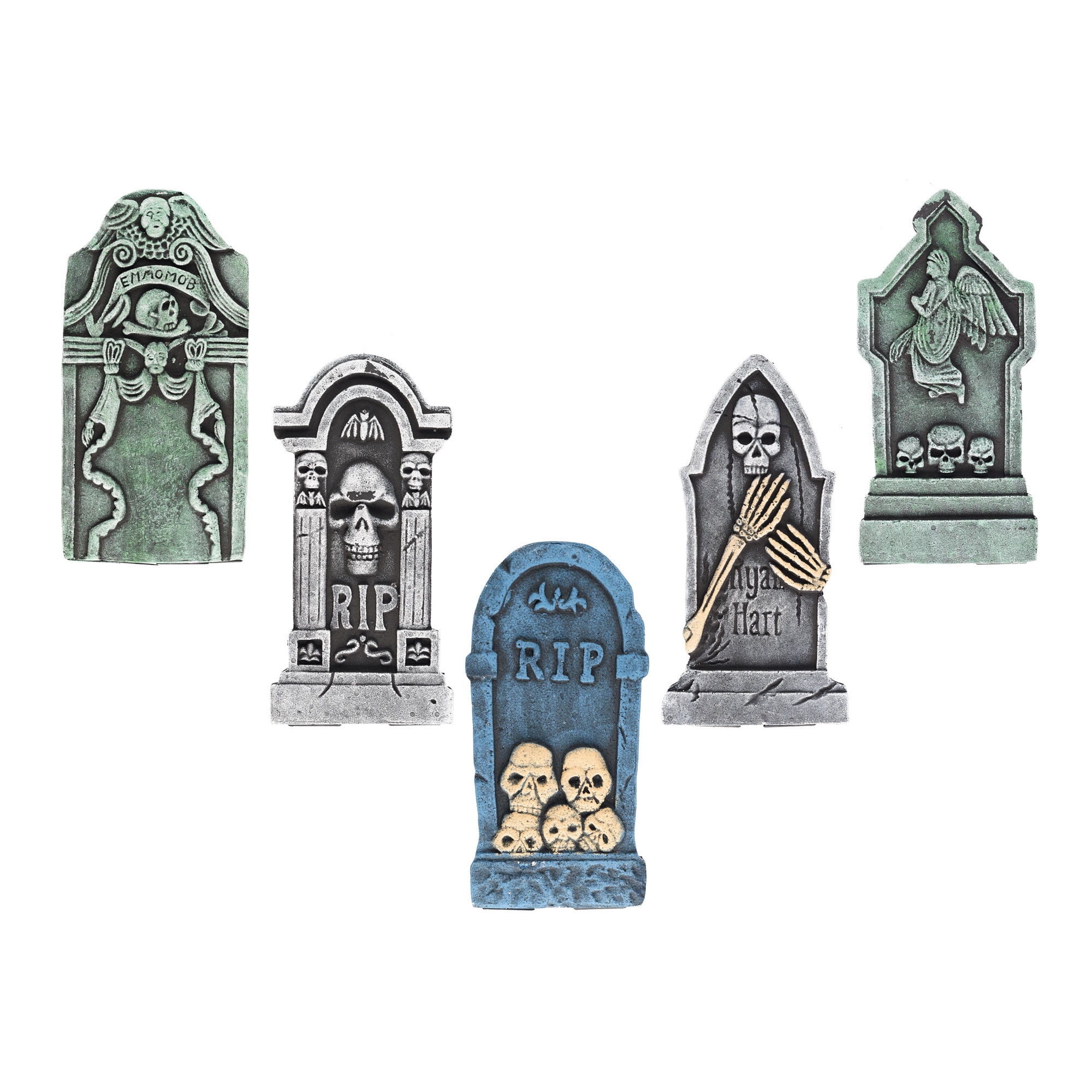 Tombstone Plastic Yard Stakes 3 Assorted Styles Measuring 12 x 9 inches