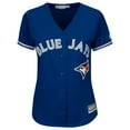 thumbnail image 2 of Women's Devon Travis Toronto Blue Jays MLB Cool Base Replica Away Jersey, 2 of 2