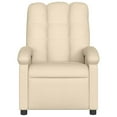 thumbnail image 5 of vidaXL Massage Recliner Chair Cream Fabric, 5 of 6