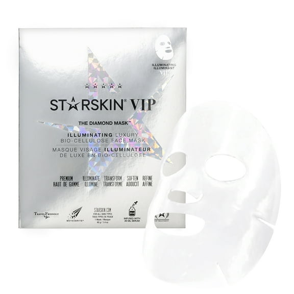 Starskin the Dimond Mask Vip Illuminating Bio-Cellulose Face Mask, 1.4 oz