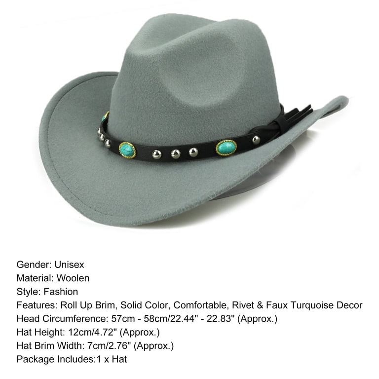 ievspot 1 Pcs Shapeable Western Cowboy Hat for Men Women  display picture 1