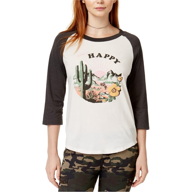 Camiseta ban.do Happy Graphic para Mujer Beige Mediana