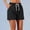 Black, variant on Women’s Quick-Dry Drawstring Elastic Waist Athletic Shorts, Womens and Women's White,Size XS-3XL