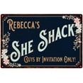 thumbnail image 1 of Rebecca's SHE SHACK Sign Metal Wall Decor 8 x 12 High Gloss Metal 208120060037, 1 of 1