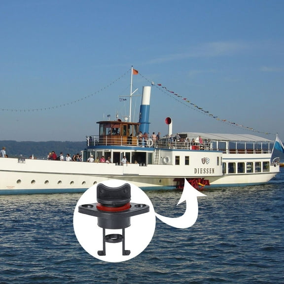 PTOOTP Marine Drain Plug Black Durable for Kayaks and Fishing Boats