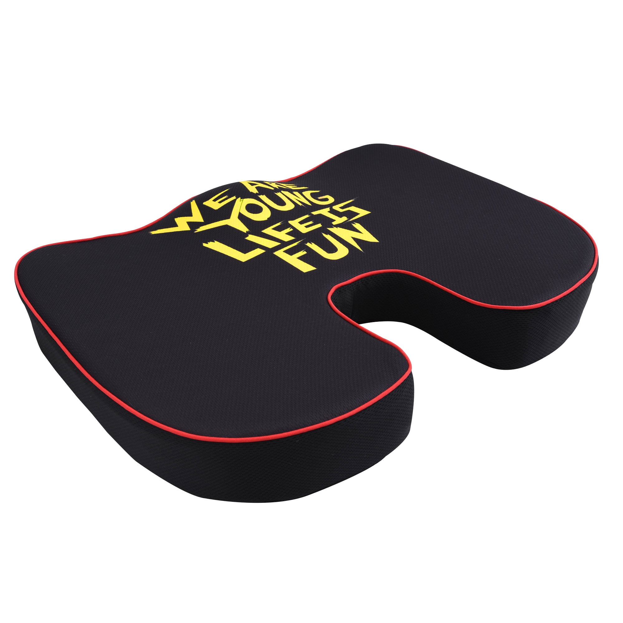 FH Group Fast Line Tailbone Seat Cushion for Driving, Office, and Home