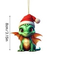 thumbnail image 2 of Zatoumnr Christmas Dragon Baby Acrylic Hanging Ornament, Unique Christmas Tree Hanging Pendant Christmas Hanging Ornament Party Holiday Supplies, 2 of 9